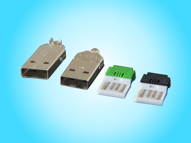 USB AM短体刺破两件式成品L=26.5mm（1578 1580系列）